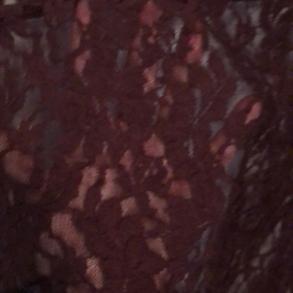 BOGO Level 8 Burgundy Lace Cardigan - Picture 7 of 9